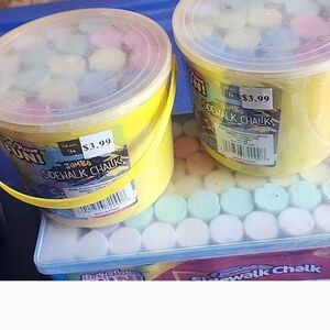Lot of 3 SIDEWALK CHALK 52 PIECE N 2 20 PIECE SETS